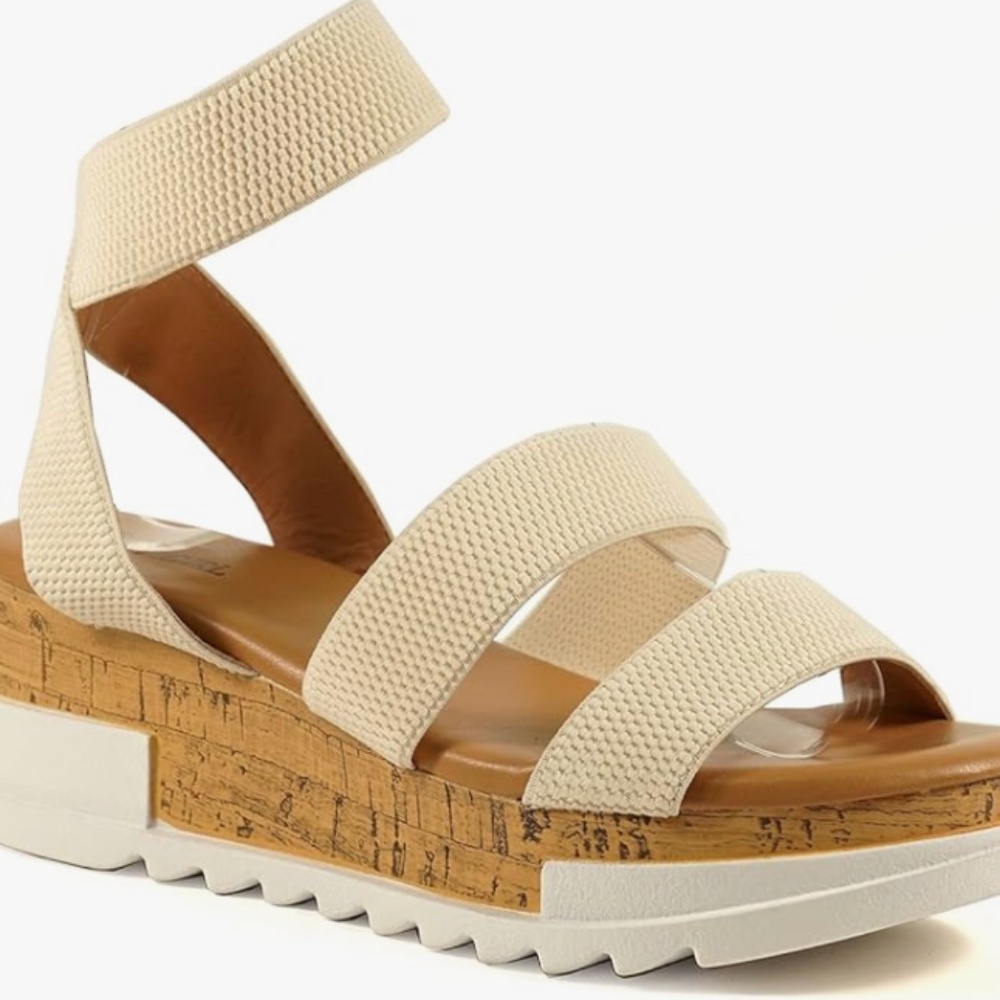Cream Strappy Sandals